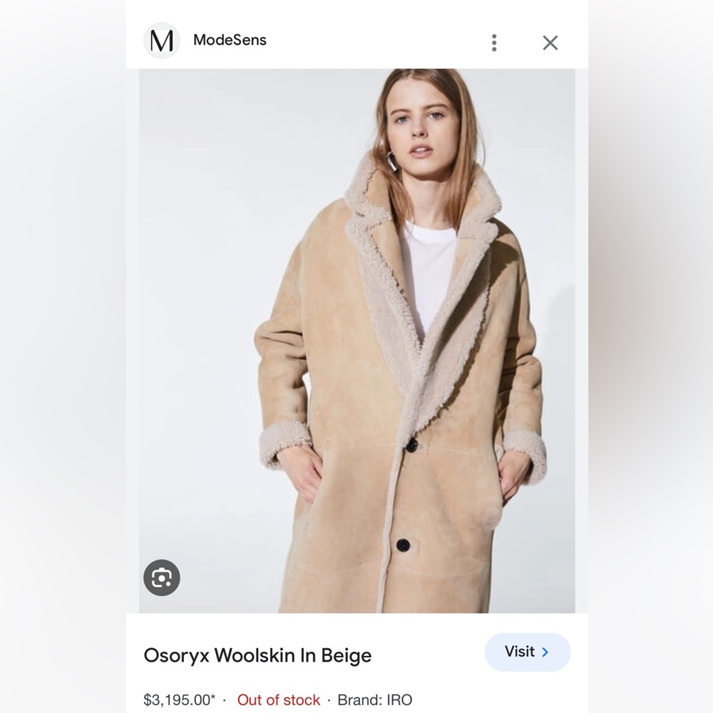 IRO Paris Shearling Coat